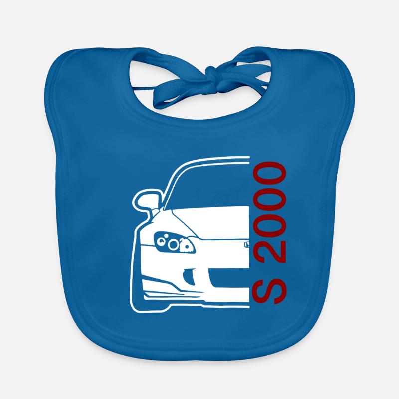 S 2000 Auto - Baby Bio-Lätzchen - Pfauenblau