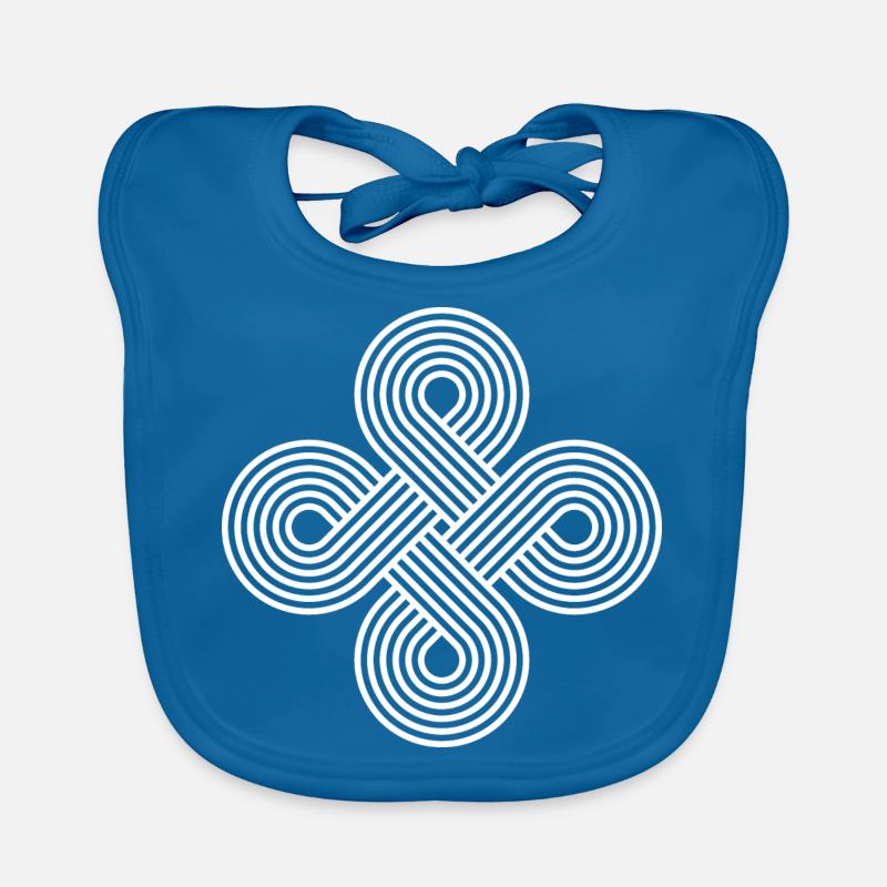 Infinite Circle Vortex Pattern Illusion Organic Baby Bibs