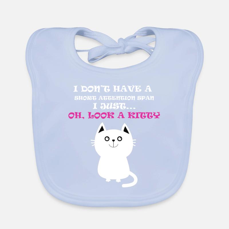kitty Funny t-shirts Organic Baby Bibs