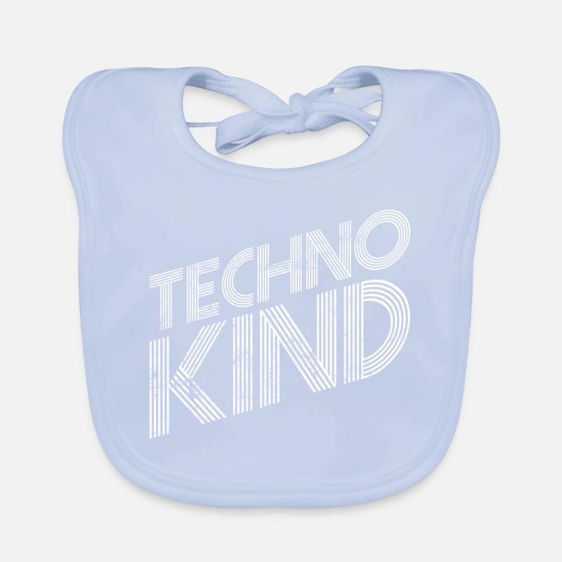 Techno music Organic Baby Bibs