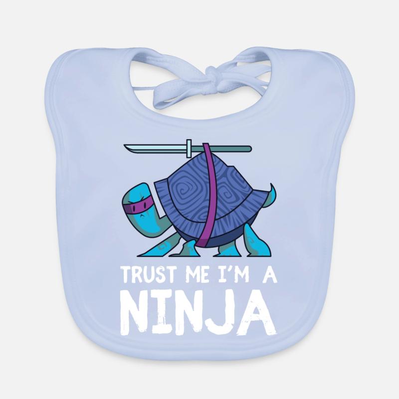 funny samurai Organic Baby Bibs