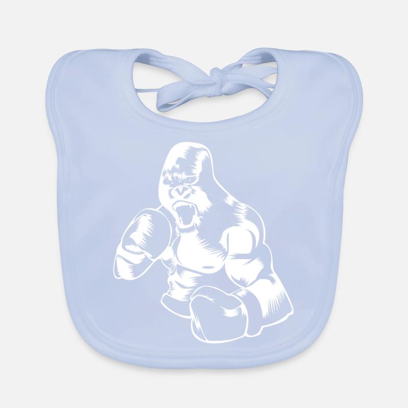 gorilla boxe Bavoir bio Bébé