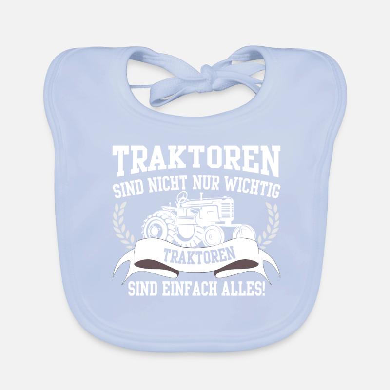 TRACTOR Organic Baby Bibs