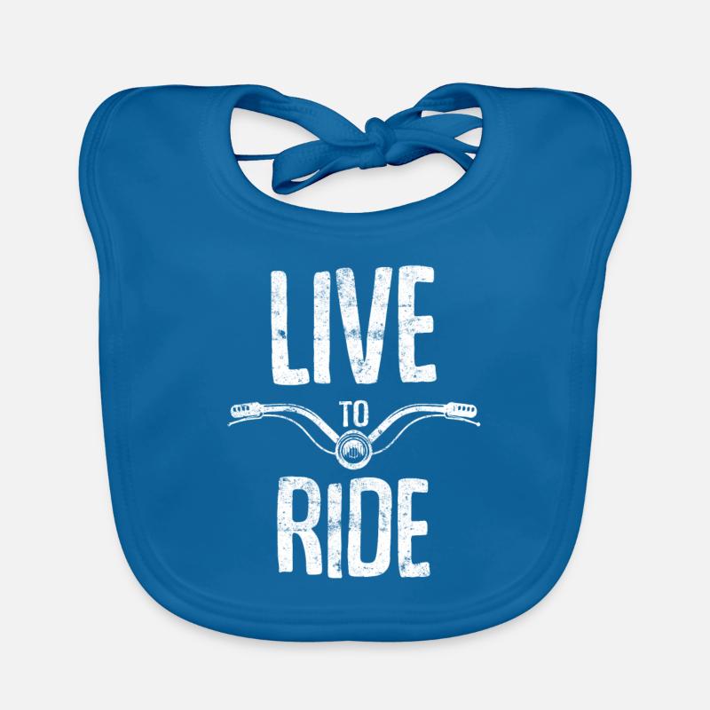 Bicycle life saying Organic Baby Bibs