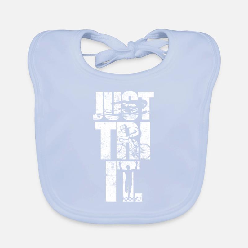 Triathlon triathlet Baby Bio-Lätzchen
