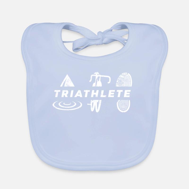 Triathlon nage course cycliste Bavoir bio Bébé