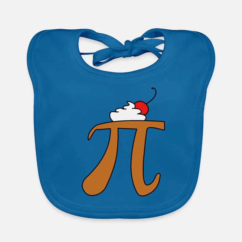 Pi - Pie - Math - Drôle de design Bavoir bio Bébé