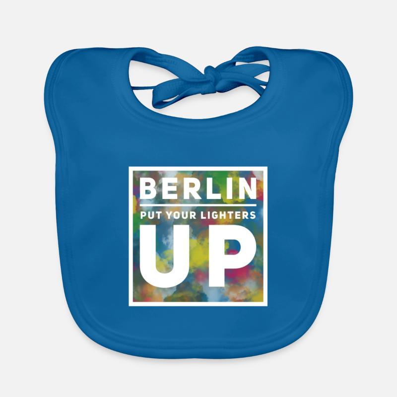 Berlin put your lighters up Baby Bio-Lätzchen