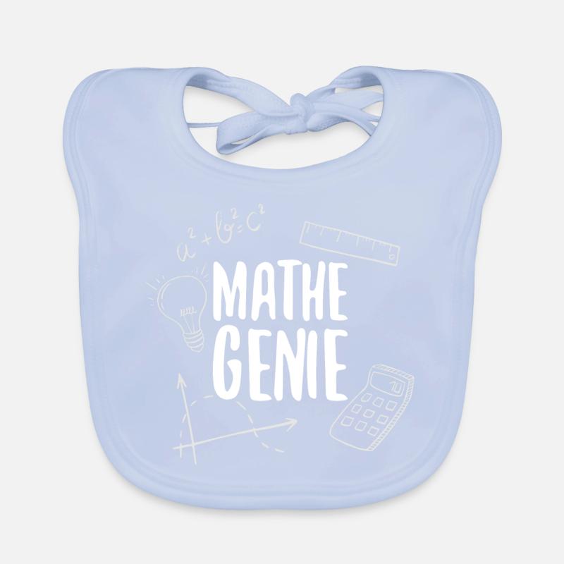 Math genius mathematics genius arithmetic math Organic Baby Bibs
