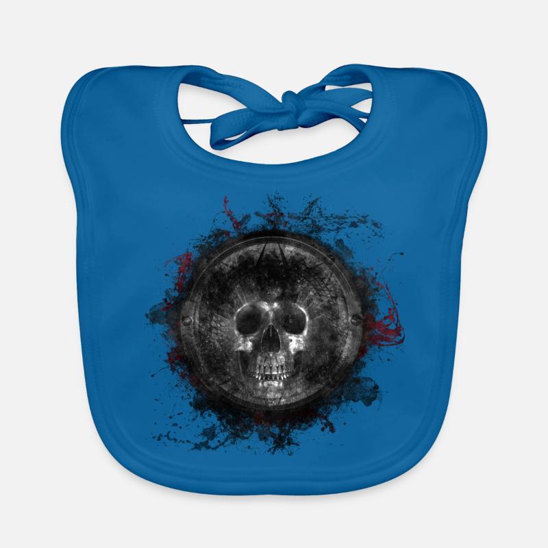 Crâne de mort gothique éclaboussures Bavoir bio Bébé