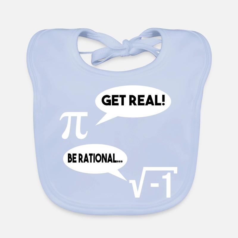 Get Real Be Rational Math Math Gift Organic Baby Bibs