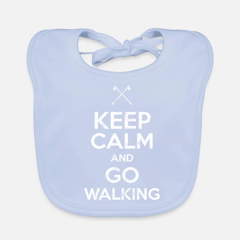 Nordic Walking saying Organic Baby Bibs