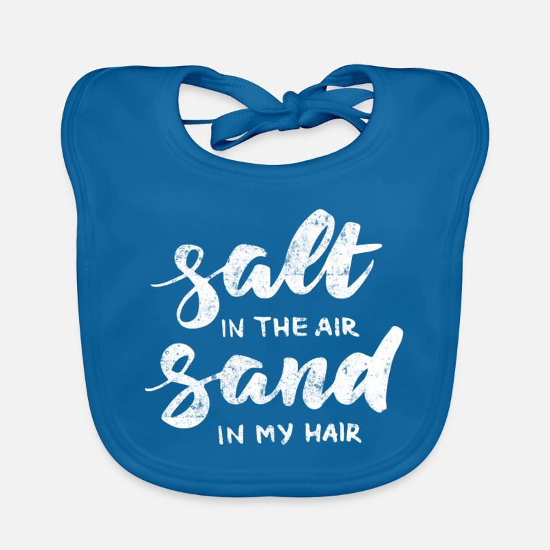 Plage de sable fin d'été Bavoir bio Bébé
