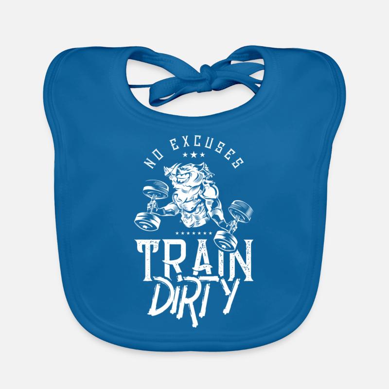 wildschwein train dirty Baby Bio-Lätzchen