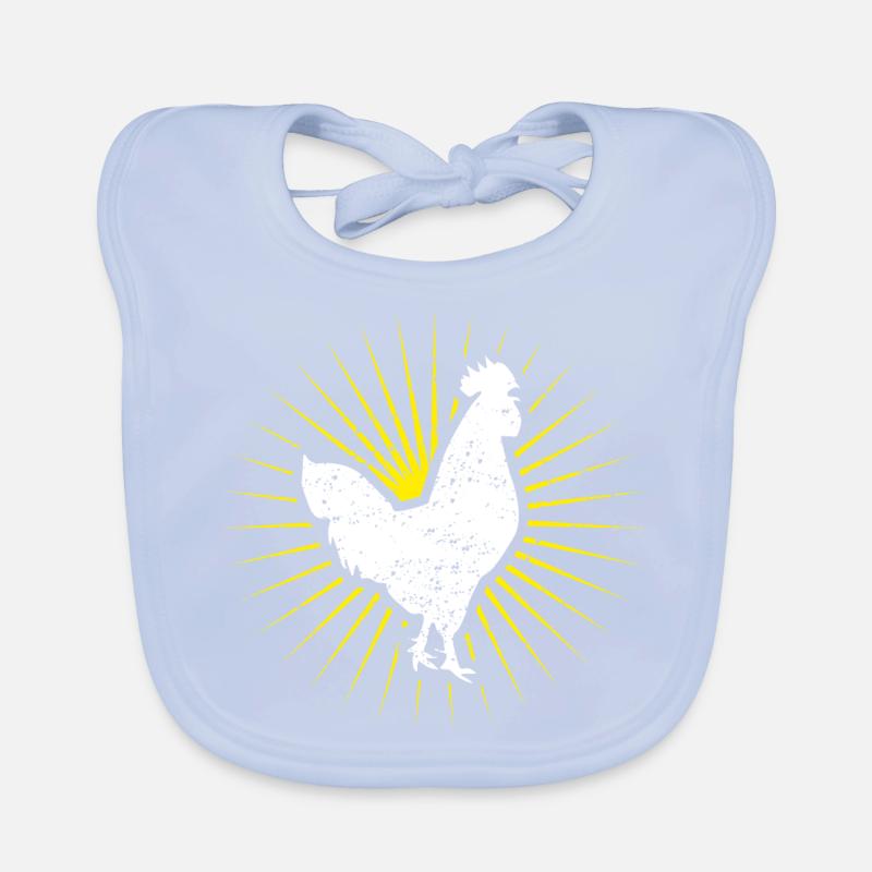 coq symbole Bavoir bio Bébé