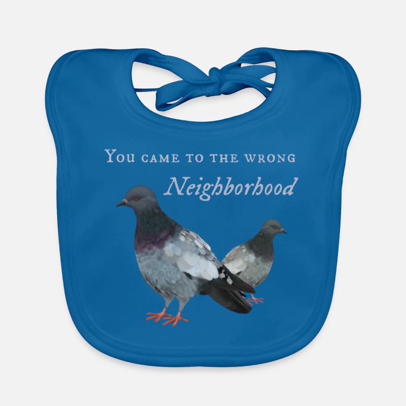 Pigeon dans le mauvais quartier Bavoir bio Bébé