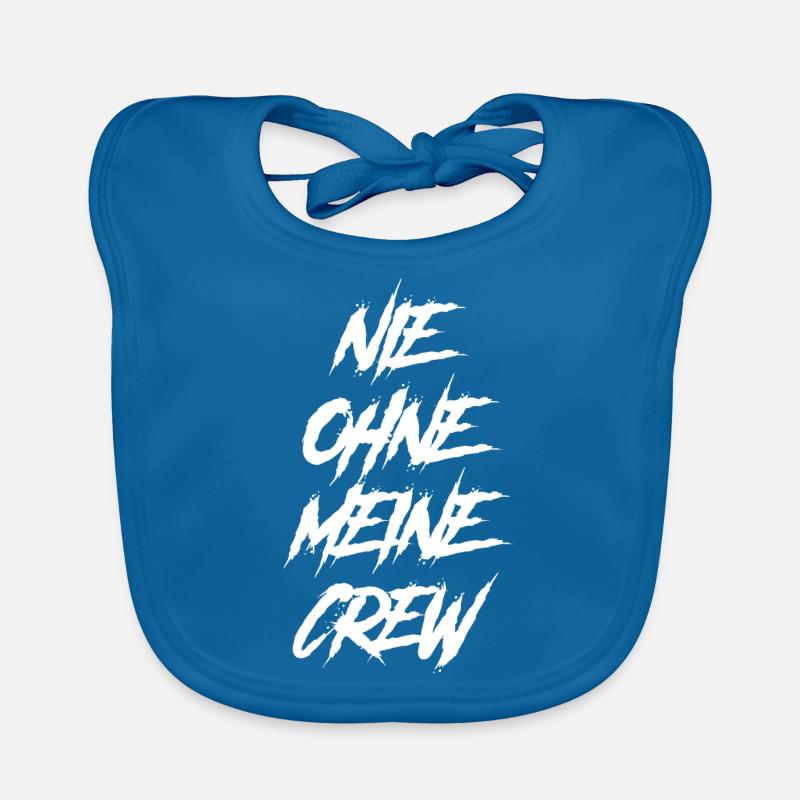 never without my crew Organic Baby Bibs