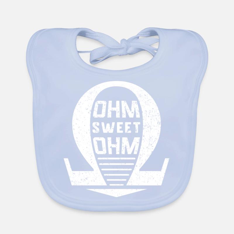Electrician Electronics Technician Electronics · Ohm Sweet Ohm Organic Baby Bibs