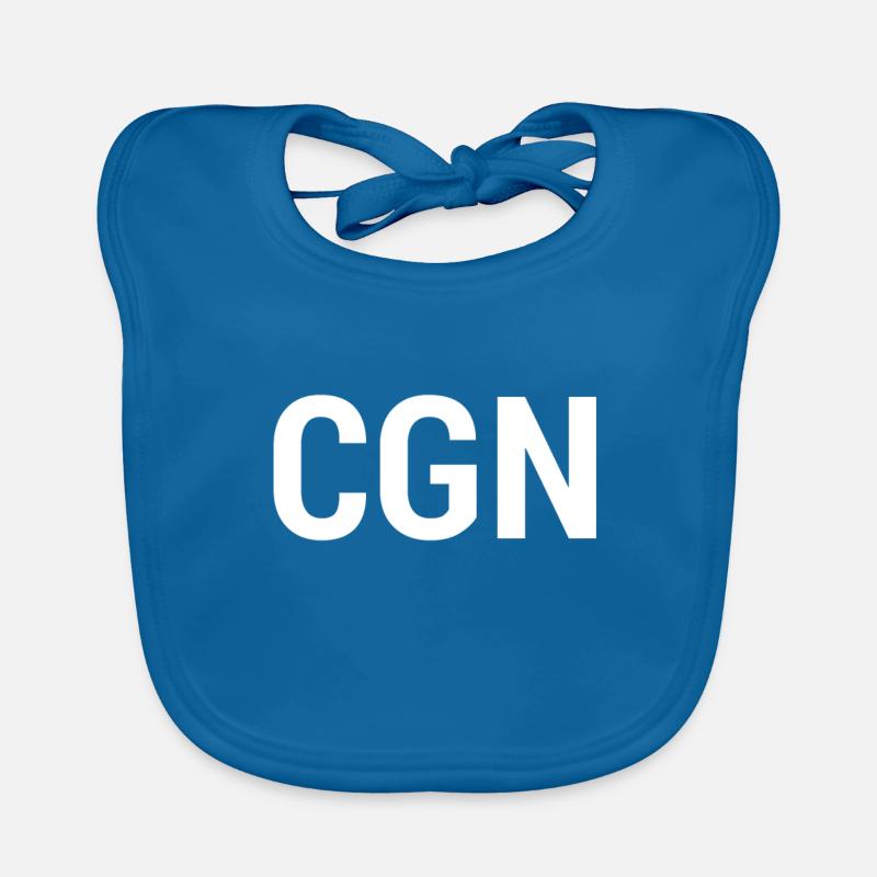 CGN Cologne white Organic Baby Bibs