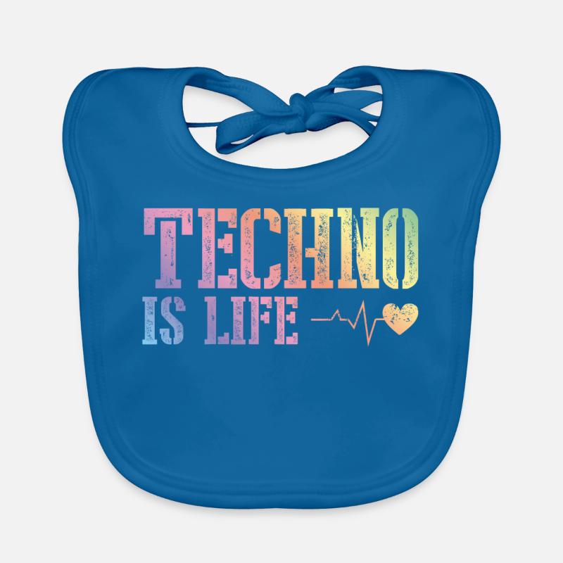 techno is alive Organic Baby Bibs