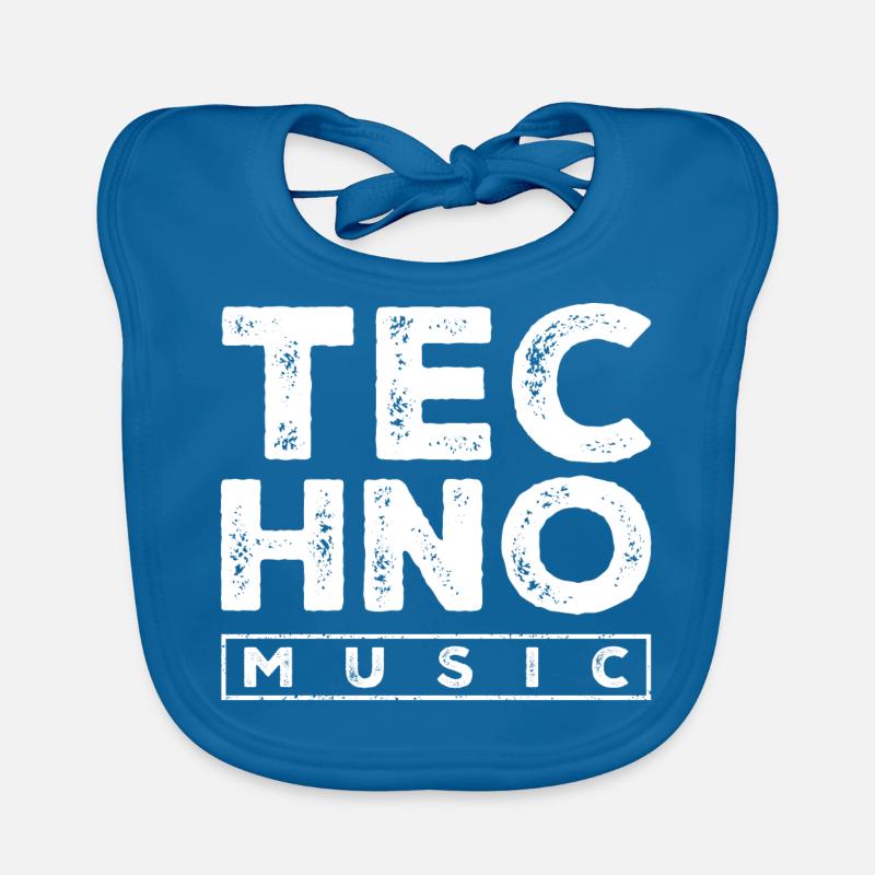 musique techno Bavoir bio Bébé