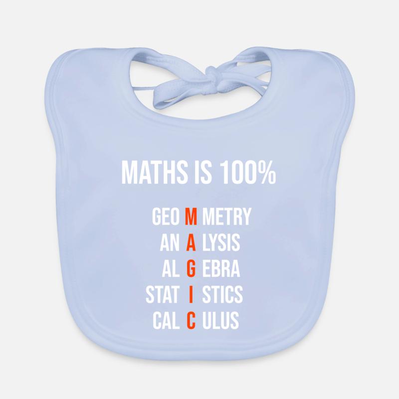 Math is 100% magic Organic Baby Bibs