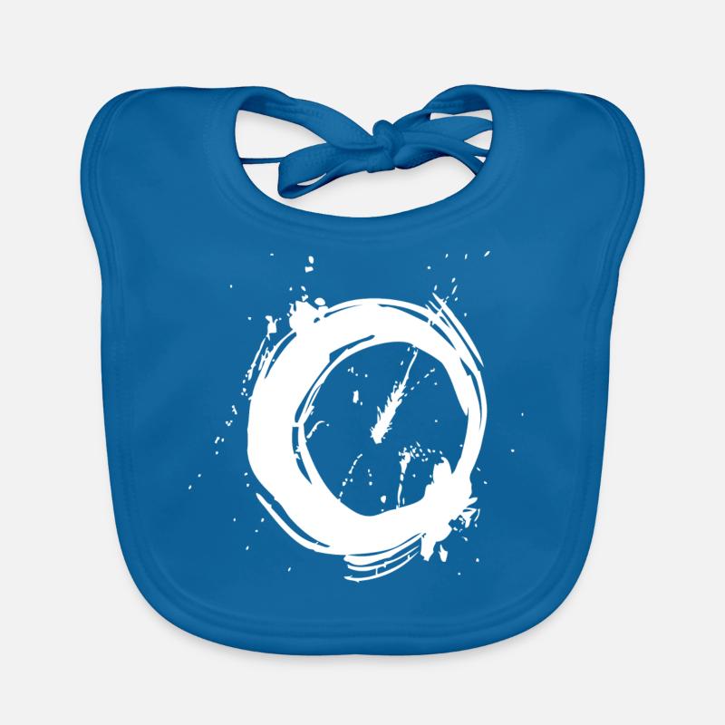Cercle de cercle - Bavoir bio Bébé - bleu paon