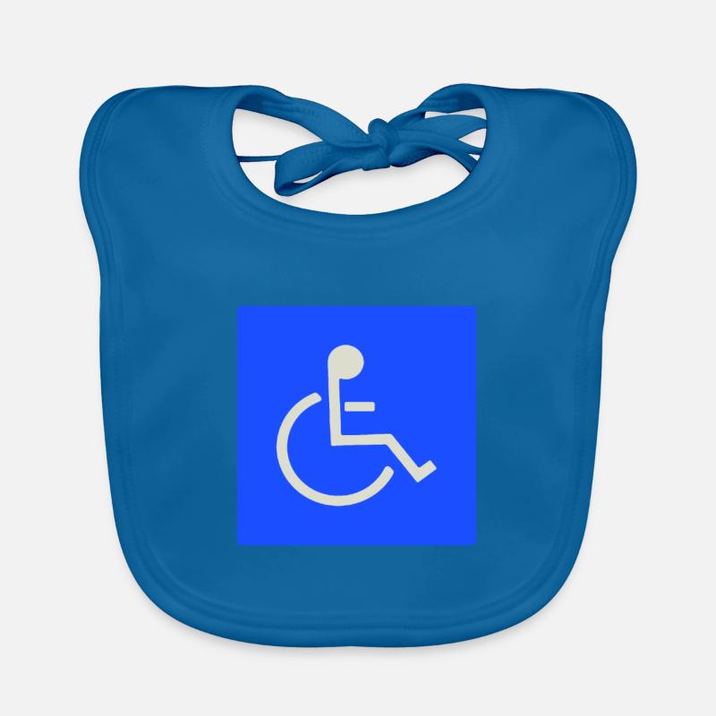 Panneau handicapé pour les utilisateurs de fauteuils roulants Bavoir bio Bébé