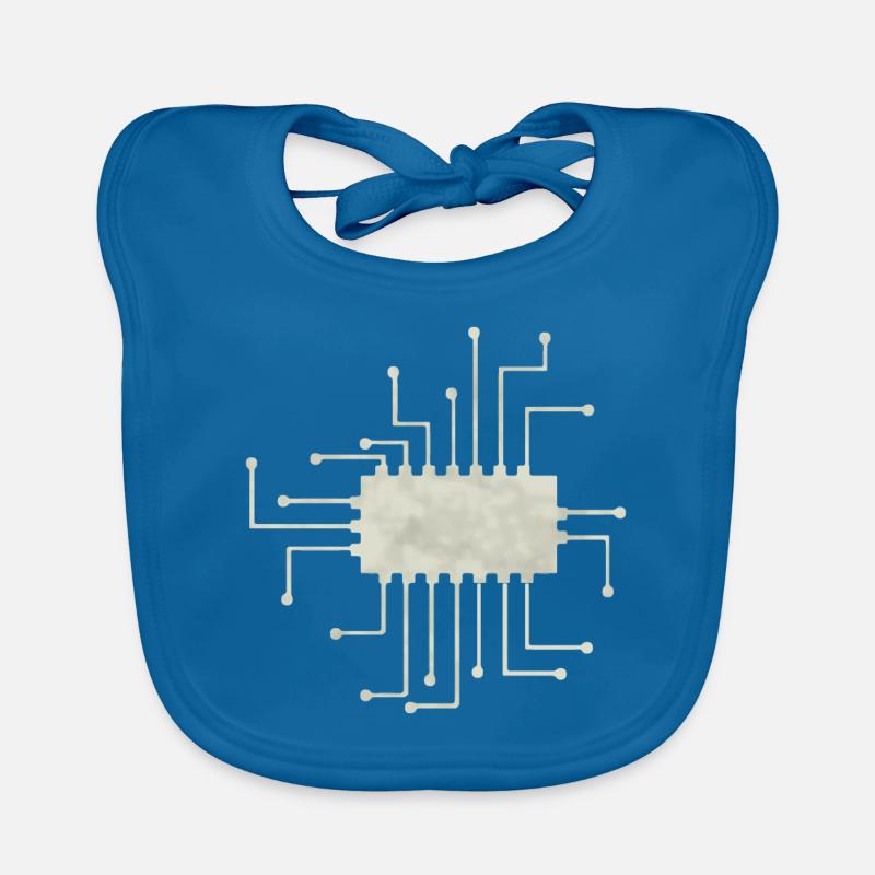 Computer chip Organic Baby Bibs