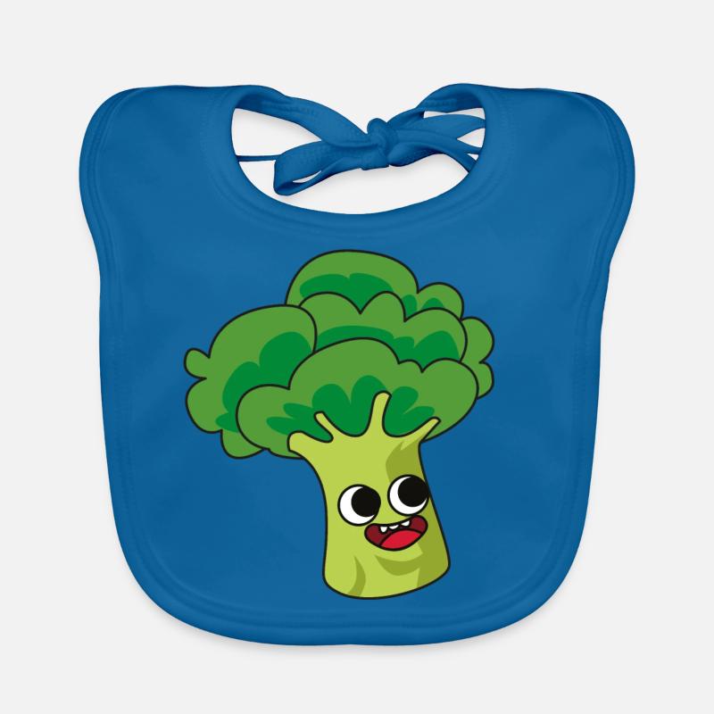 Broccoli Comic Vegan Organic Baby Bibs