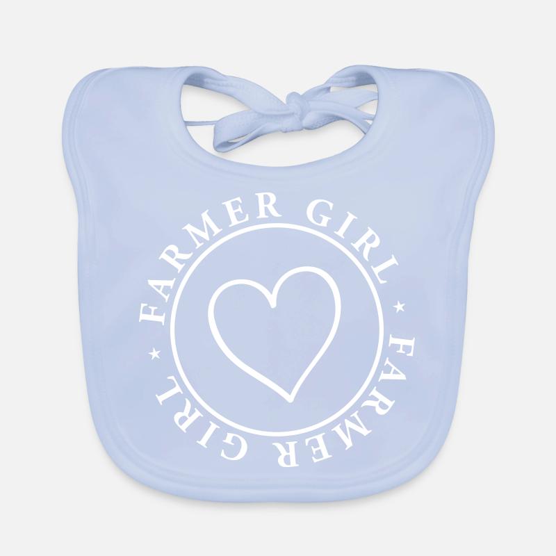Fille de ferme Bavoir bio Bébé