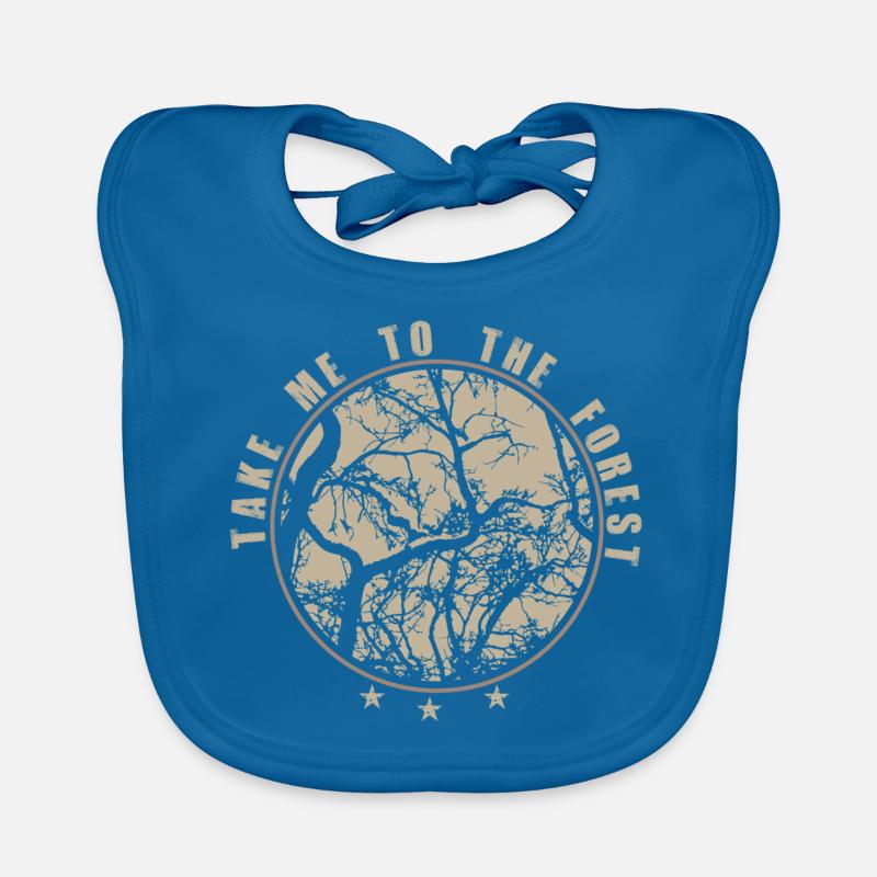 Trees - forest - nature Organic Baby Bibs