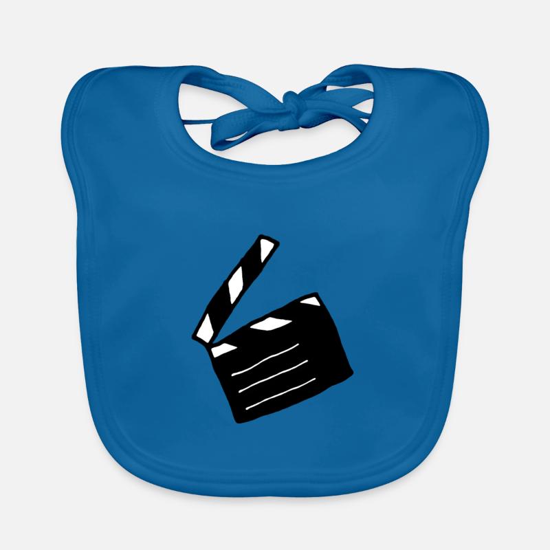 clapperboard Organic Baby Bibs