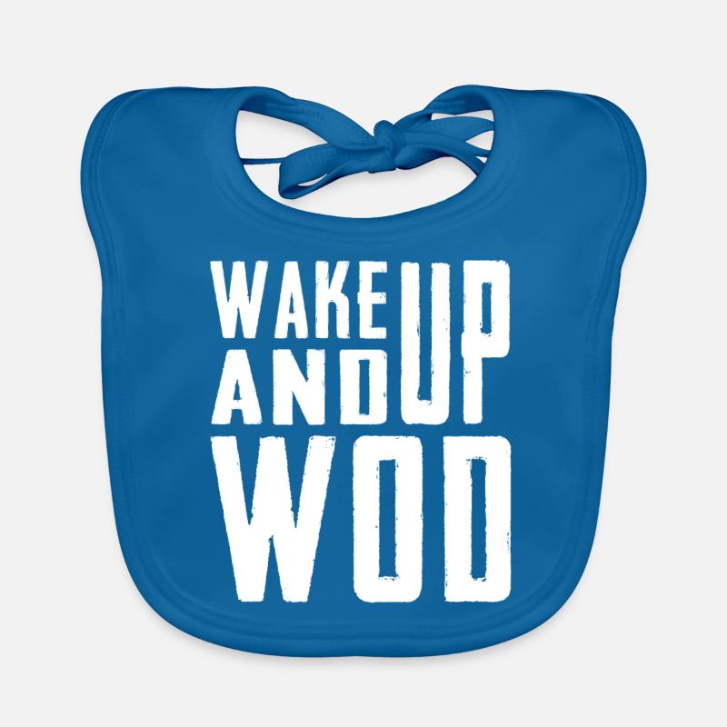 Wake Up And WOD Organic Baby Bibs