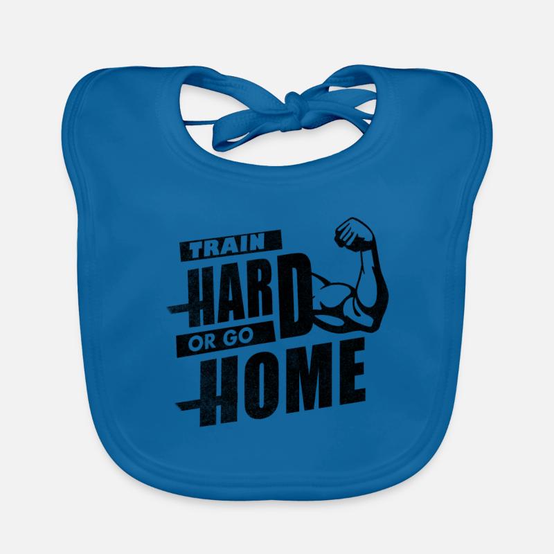 Weight training - muscle building - pumping Organic Baby Bibs