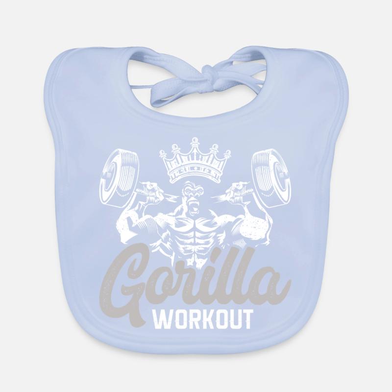 gorilla workout Baby Bio-Lätzchen