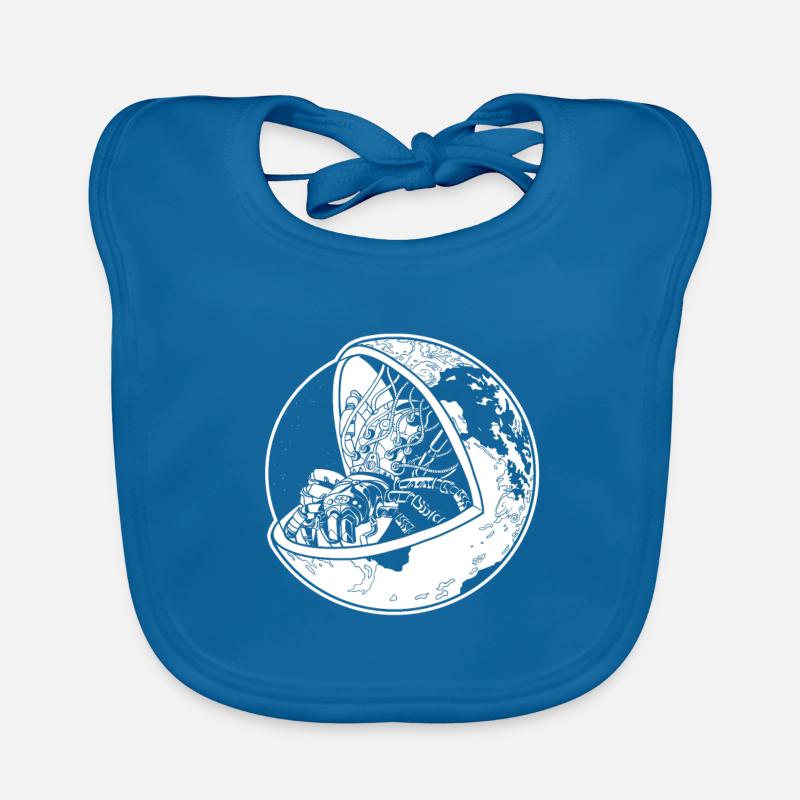 Spider Earth B&W Organic Baby Bibs