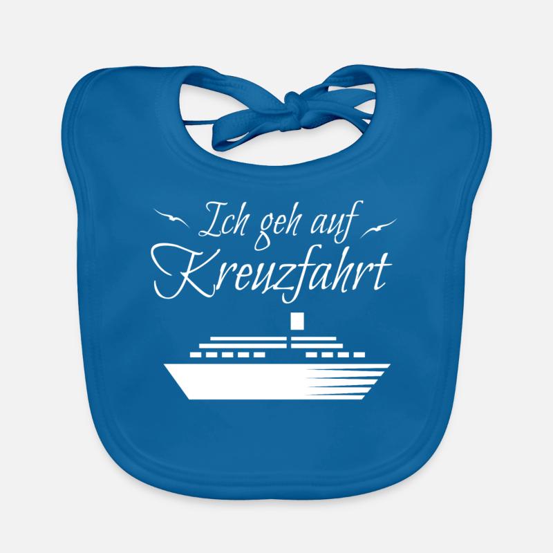 Ich geh auf Kreuzfahrt Baby Bio-Lätzchen