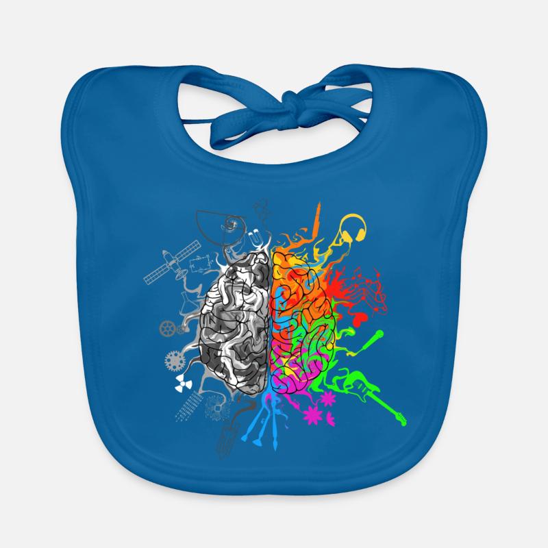 Brain halves functions Organic Baby Bibs