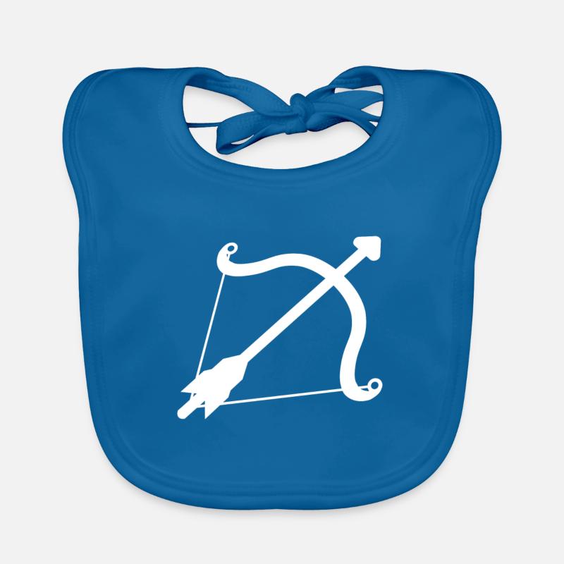 bow and arrow Organic Baby Bibs