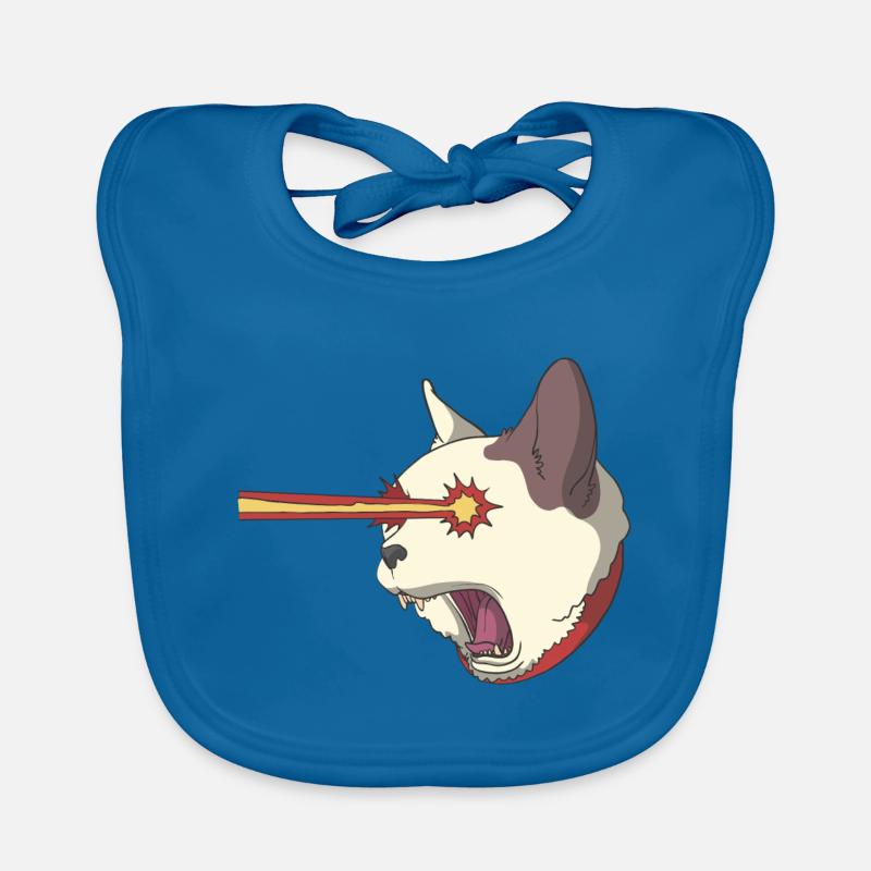 Cathode cat tomcat laser Organic Baby Bibs