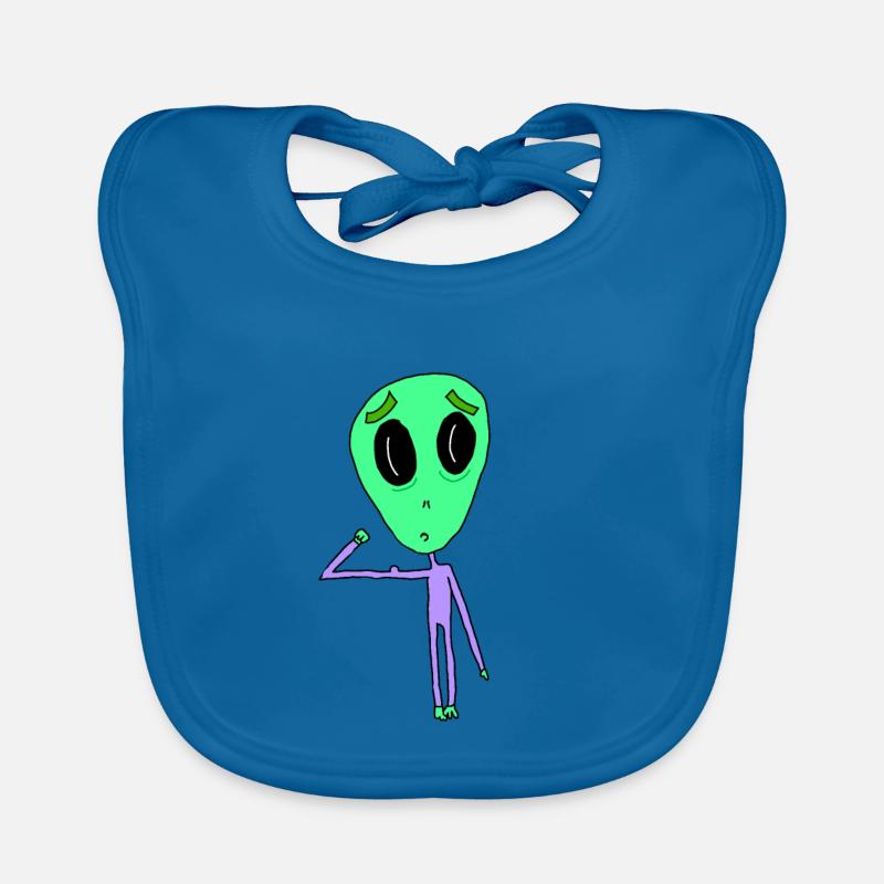 Extraterrestre avec biceps Bavoir bio Bébé