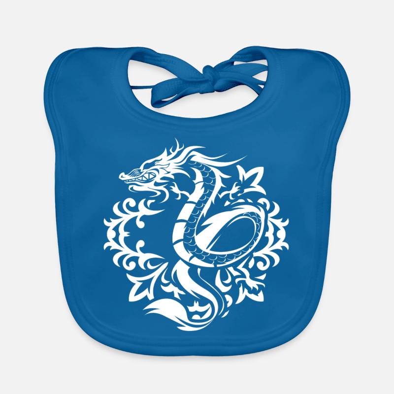 Drache ornamente Baby Bio-Lätzchen