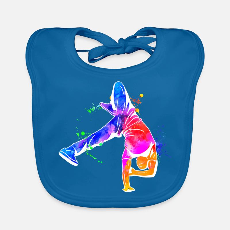 Breakdance Geschenk Geschenkidee Baby Bio-Lätzchen