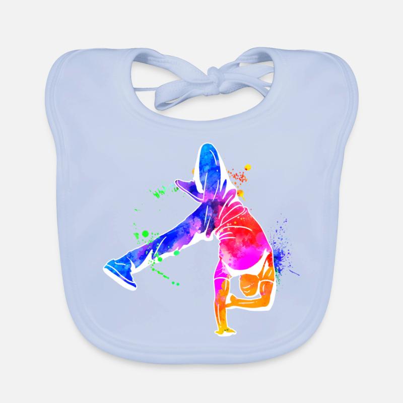 Breakdance Geschenk Geschenkidee Baby Bio-Lätzchen