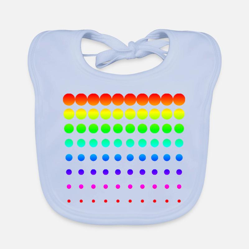 Points colorés Bavoir bio Bébé