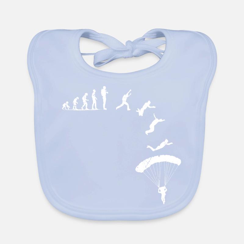 Nice Skydiving Shirt For Skydivers Flying Tshirt Organic Baby Bibs