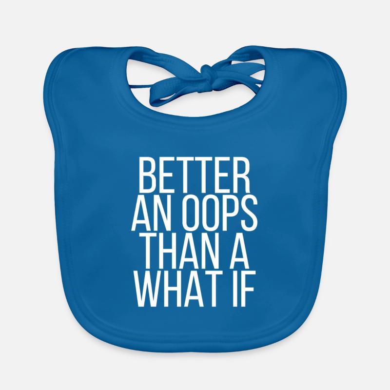 Better an oops than a what if Baby Bio-Lätzchen