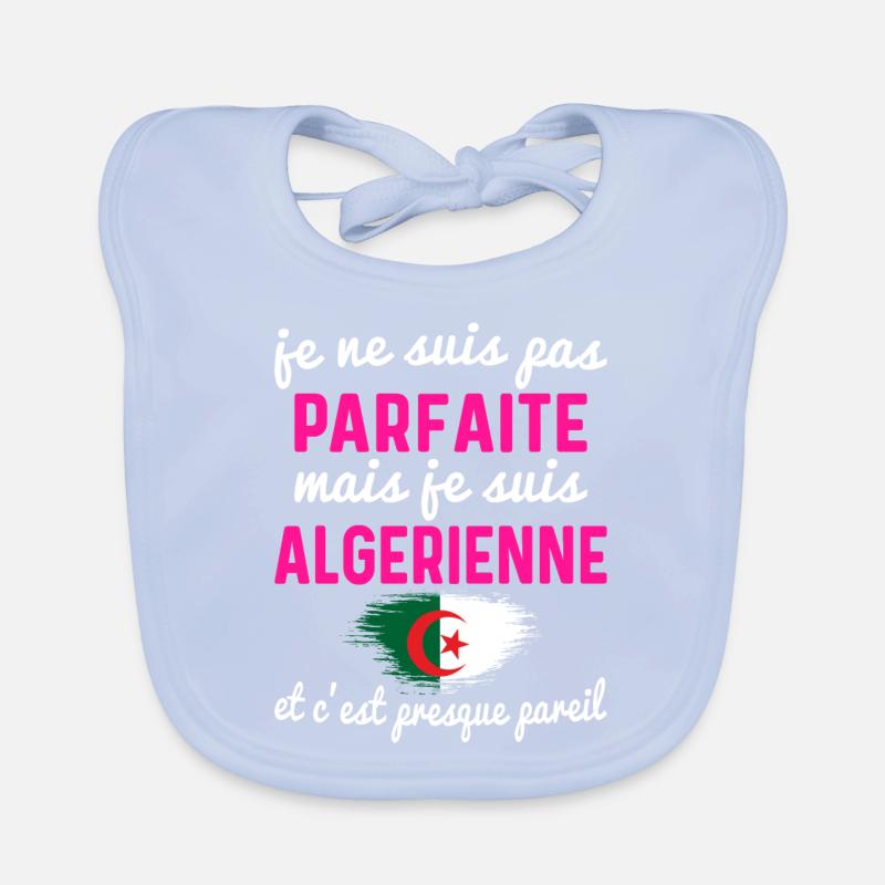 Je ne suis pas parfaite mais je suis Algerienne Bavoir bio Bébé