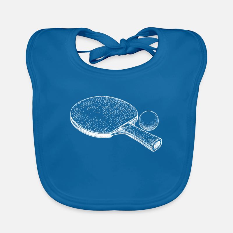 ping-pong - Bavoir bio Bébé - bleu paon